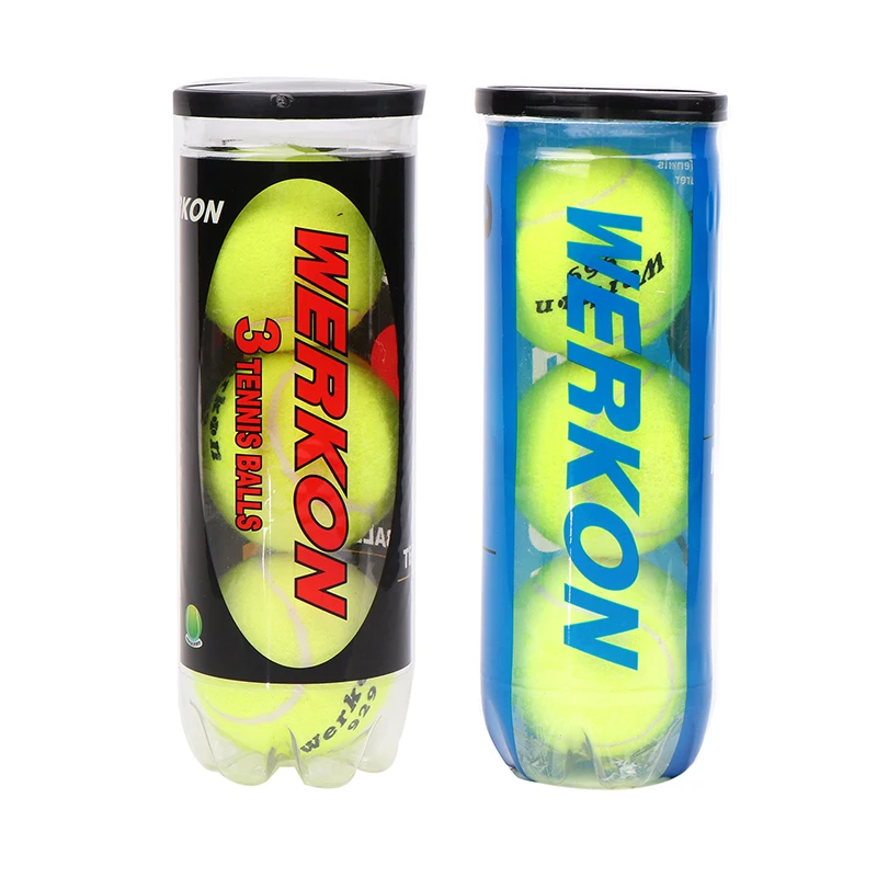 1Tube 3 Pcs Tennis Balls High Elasticity Durability Unpressurised Tennis Ball Training Sport Competition Ball For Tennis Trainer