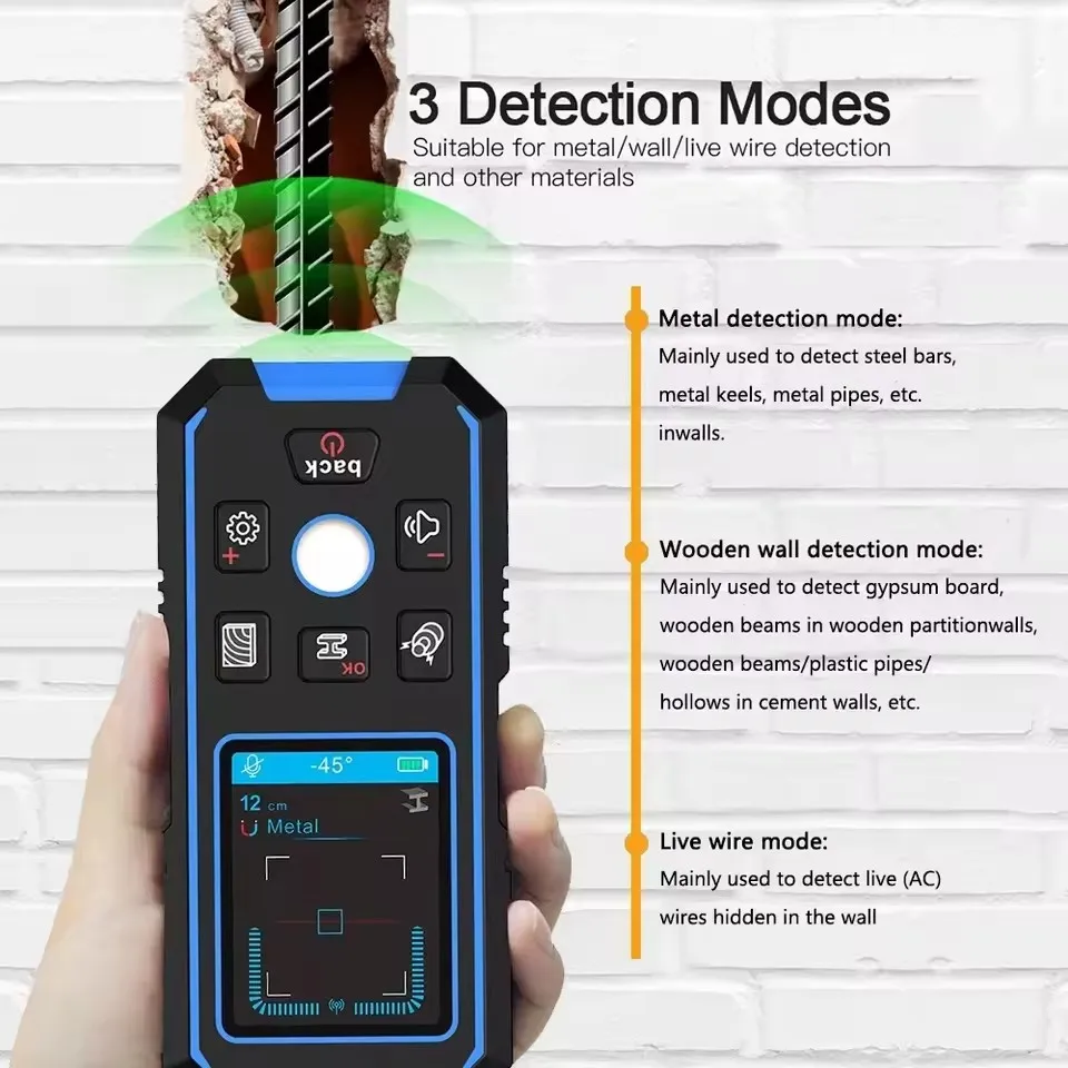 NOYAFA NF-518 Metal Detector Stud Finder Wood Studs Professional Live Wire Metal Wood Detector Wall Scanner Electric Box Finder