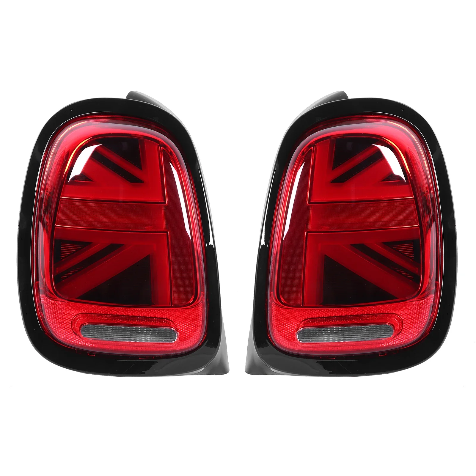 VLAND Full LED JCW Union Jack Tail Lights Red Lens For MINI Cooper F55 F56 F57 2014 2015 2016 2017 2018 2019 2020