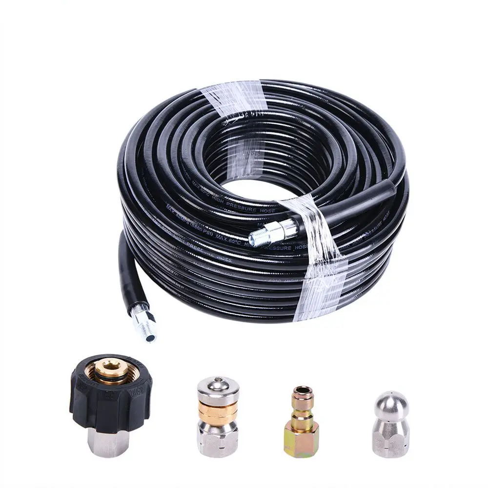 Pressure Washer Sewer Jetter Kit Drain Cleaner Hose Attachment For Karcher Bosch Lavar Pipe Cleaning High Pressure Water Jet