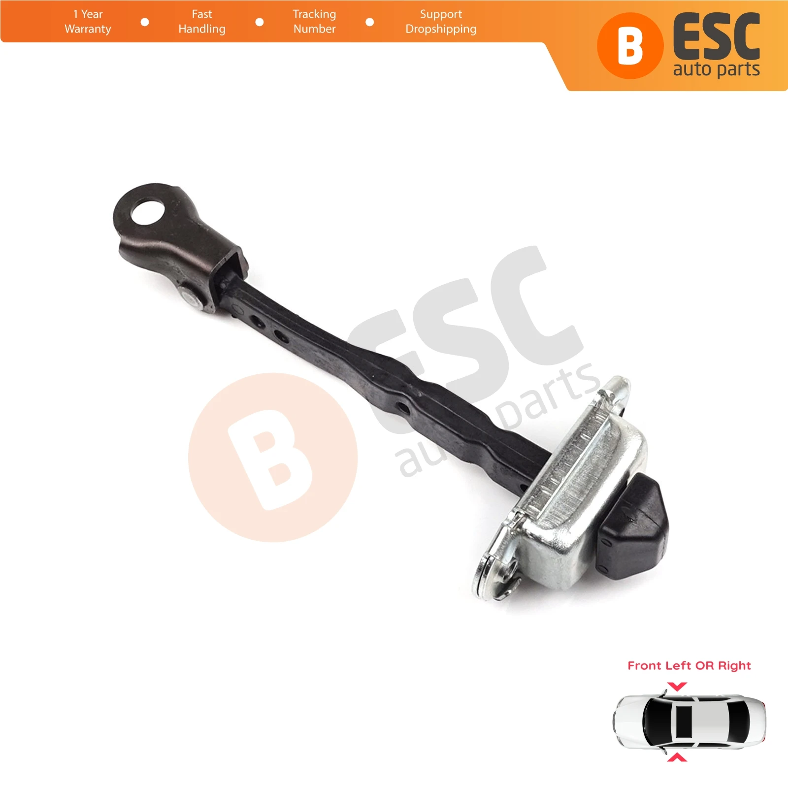 EDP1250 Front Left or Right Door Catch Hinge Brake Stop Check Strap Limiter 804301666R for Renault Megane 4 BFB 2015-On 4/5 Door