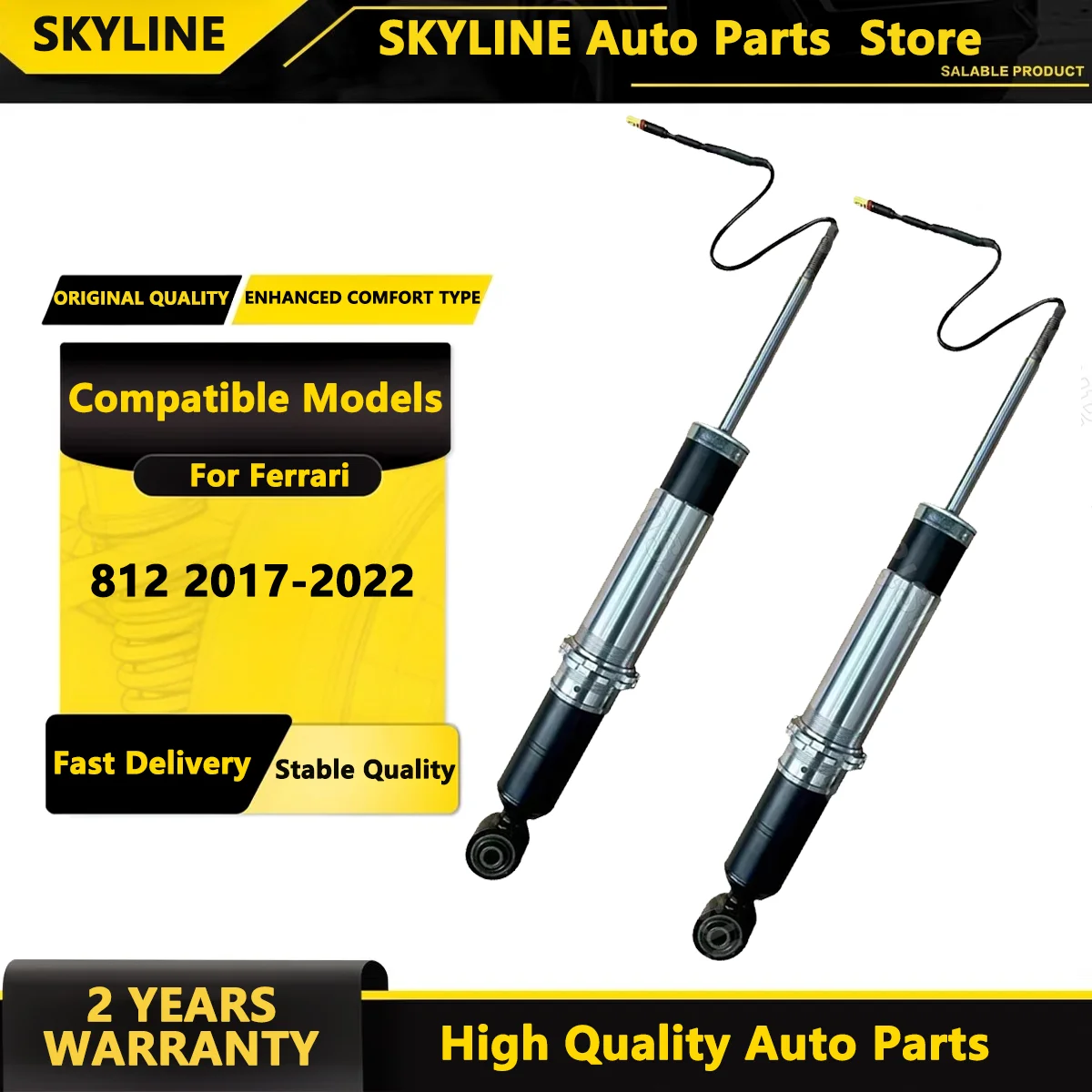 SKYLINE 2PCS Front or Rear Suspension Shock Absorber Strut Cores w/ADS For Ferrari 812 2017-2022