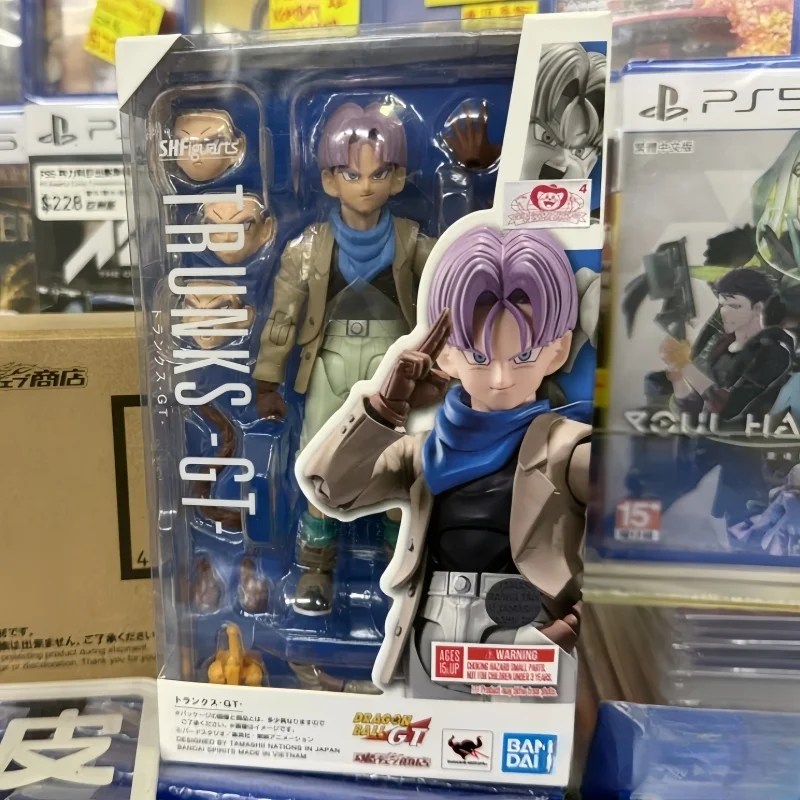 

100% Original Bandai Sh Figuarts Shf Dragon Ball Gt Trunks Action Figures Anime Modeltoys Collection In Stock Gift Toys