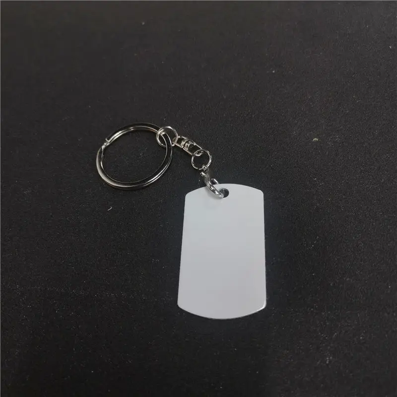 sublimation blank aluminum new dog tags keychains  materials 50pcs/lot