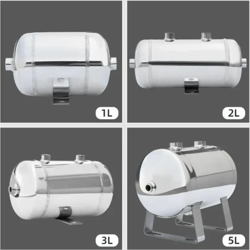 Stainless‑Steel Air Buffer Pressure Tank 1PC Air Storage Vessel for Compressed Air Equipment