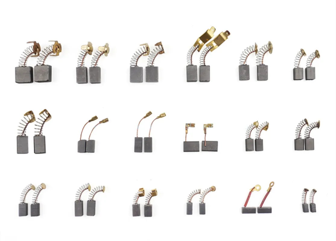 

5 Pairs Carbon Brushes for Angle Grinder Electric Drill Motor Carbon Brushes Every Size 5*8*18 6*9*15 7*11*18