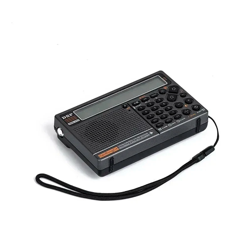 HanRongDa HRD-757 HRD757 AM/FM/SW HF/UHF/VHF/Airband Full Band Radio TF Card APP Remote Control SOS Alarm Battery
