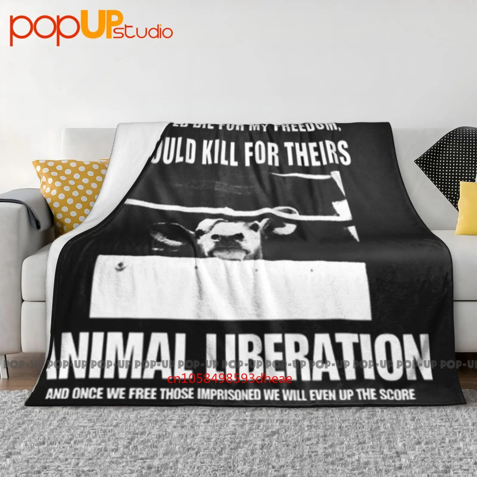 Vegetarian Vegan Animal Liberation Front Alf Rights Welfare Elf Punk Ultra-Soft Blanket Quilt Winter Sofa Cover Bed Covers