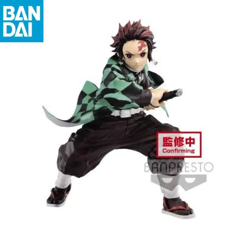 本物のバンダイナムコバンプレストデーモンスレイヤーマキシマティック竈門炭治郎 Pvc 18 センチメートルフィギュアアニメモデルデスクトップ装飾ギフト人形おもちゃ