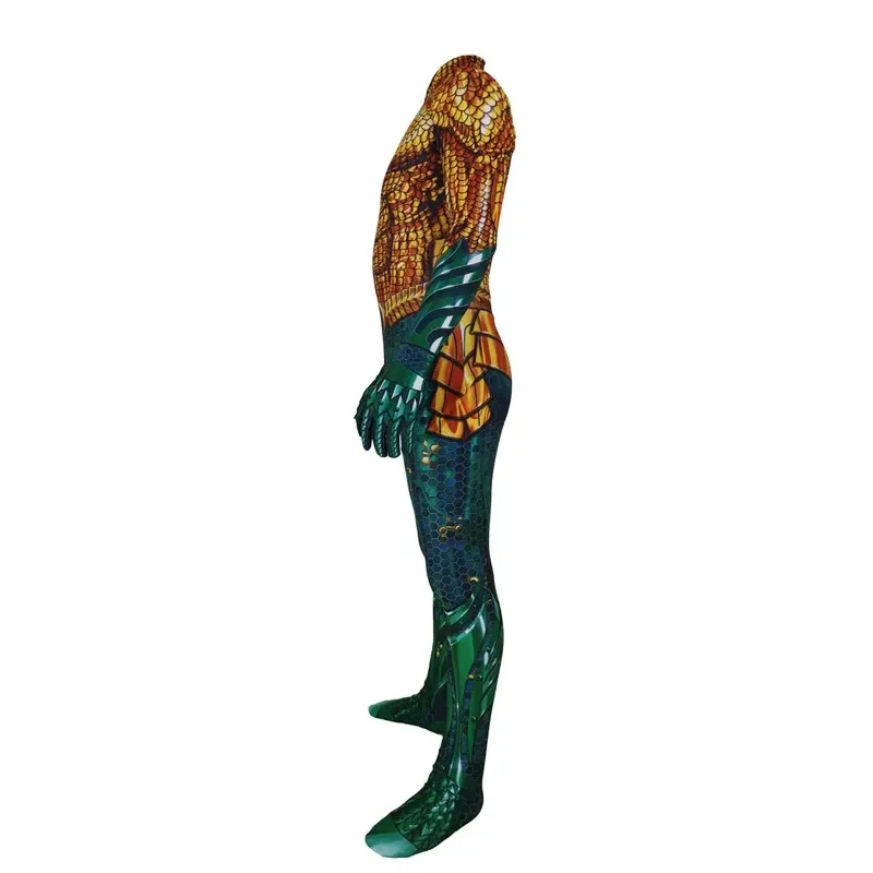 Halloween-Kostüme Cosplay ★ Aquaman Superheld Arthur Curry Orin Zentai Bodysuit Anzug Jumpsuits für Erwachsene ☆ Neu