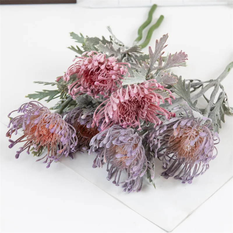 

Artificial Flowers Short Branch Crab Claw 2 Fork Daisy Home Room Decor Fake Flower Wedding Decoration Party DIY Flower Arrangeme