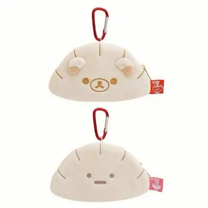 New Cute Rilakkuma Sumikkogurashi Dumpling Children Girls Plush Stuffed Coin Purse Card ID Holder Small Wallets For Women