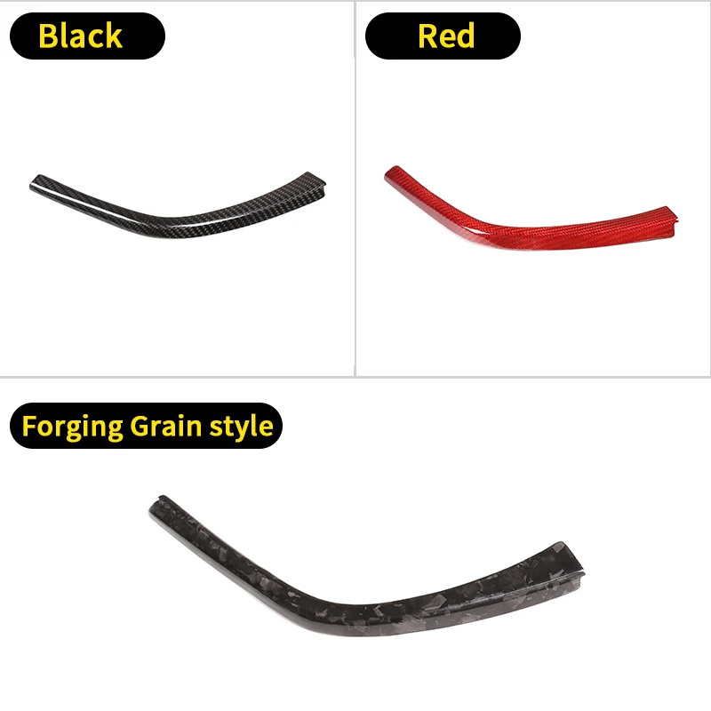 ل BMW F80 F82 F83 M3 M4 2014-2018 ريال ألياف الكربون سيارة والعتاد التحول الجانب L شكل شرائط لوحة الكسوة الداخلية اكسسوارات L/RHD #3