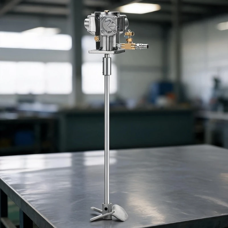 Pneumatic Mixer Air Agitator Air Blender Stirrer Air Mixing Machine Aluminum Alloy 60L 5 Gallon Mixing Equipment 2800Rpm 1/8Hp