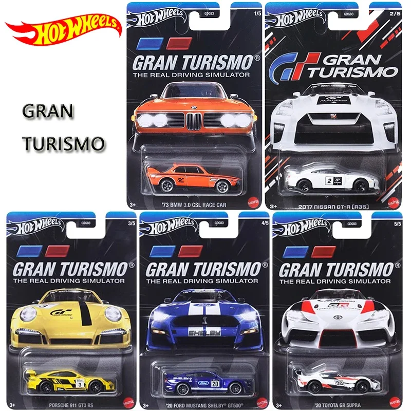 Hot Wheels-coche de carreras simulado de Gran Turismo para niños, modelos de coche de Metal 1/64, Porsche 911, juguetes de vehículos para niños,