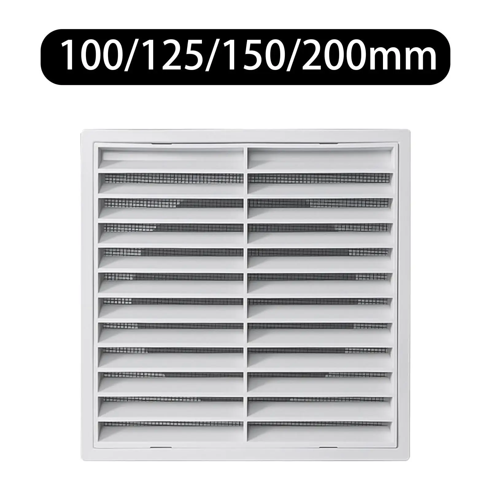 Ventilation Grille Air Vent Louver Cover Square Easy to Install Louvered Interior Door Vent Replaces for Kitchen Shed Cabinet