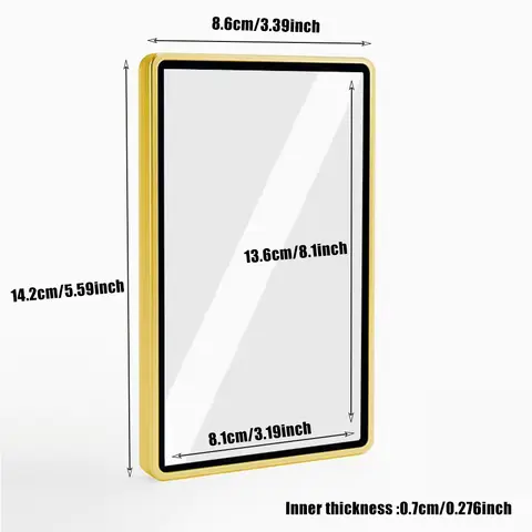 Skyddshållare för samlarkort i flerfärgad tonad färg i aluminiumlegering, metallfodral för 35PT PSA CGC-graderade kort 10 best sales PSA-kortfodral - №3