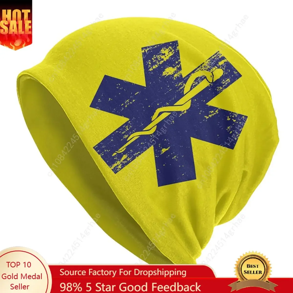 نجمة الحياة EMT قبعات المسعف الطبية سيارة إسعاف خمر الكبار الشارع Skullies قبعة صغيرة الصيف الدافئة الحرارية مطاطا بونيه