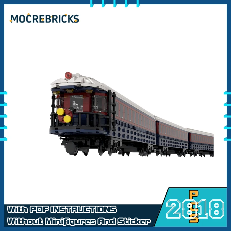 

MOC Winter City Railway Polar Express Meal Car Set Model DIY Building Block Assembly Technology Bricks Toys For Child Gifts