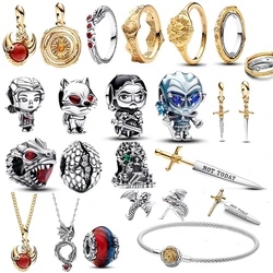 New Arrivals Ice & Fire Throne Game Charm Series Fit Original Pandora Charms Bracelets Beads Pendant Jewelry