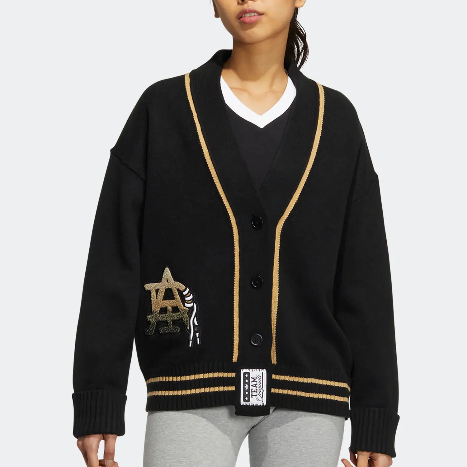 

adidas Authentic Trefoil Seasonal New Women's Knit Open Cardigan HS9523