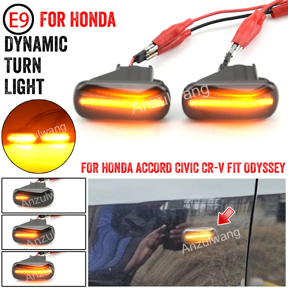 

2pcs LED Dynamic Turn Signal Light Side Mirror Blinker Arrow Sequential Repeater For Honda Civic Sedan FA 1 2 3 FD 1 2 3 4 5