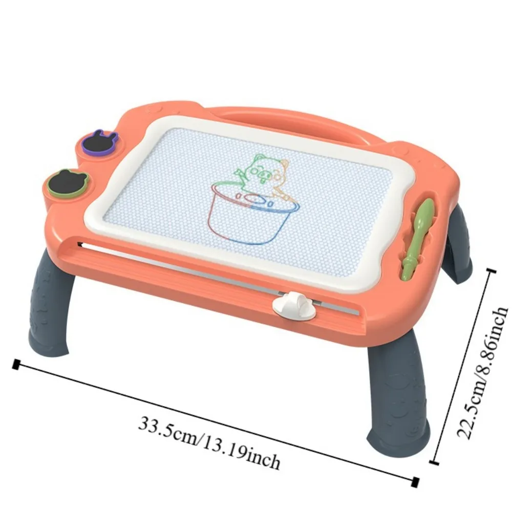 Tavolo da disegno magnetico colorato Tavolo da scrittura Gamba Doodle Board Giocattolo Blocco cancellabile Lavagna magnetica cancellabile per graffiti Scuola materna