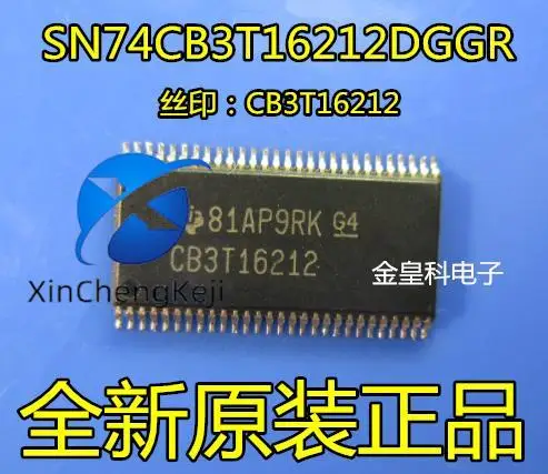 

10 шт. оригинальные новые SN74CB3T16212DGGR Печать: CB3T16212 TSSOP56