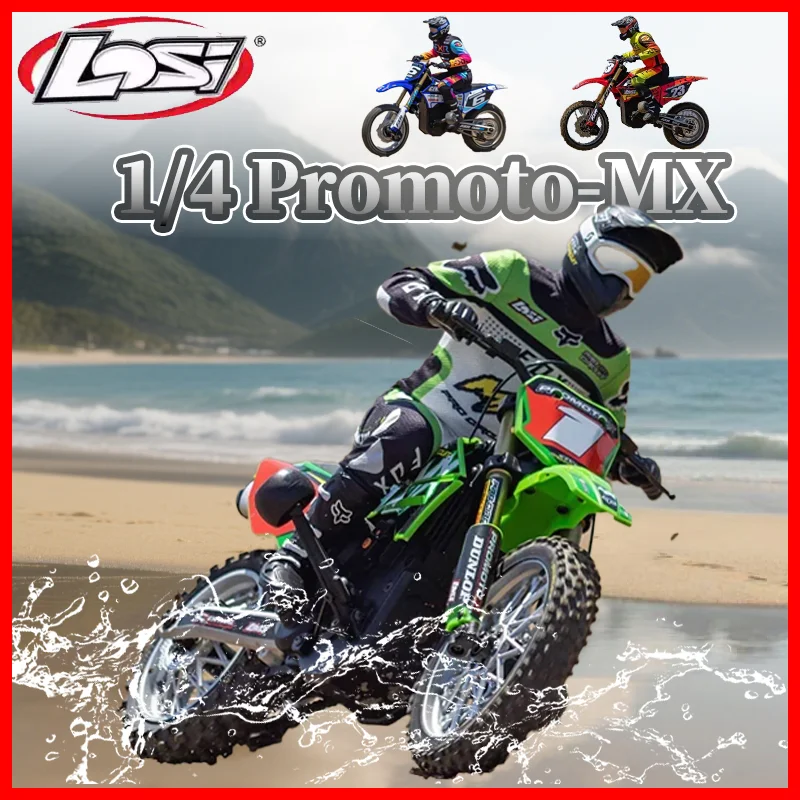 

LOSI 1/4 Promoto-MX RC Simulated Electric Remote Control Motorcycle Model Car RTR LOS06000 LOS06002 - Adults & Children's Toys