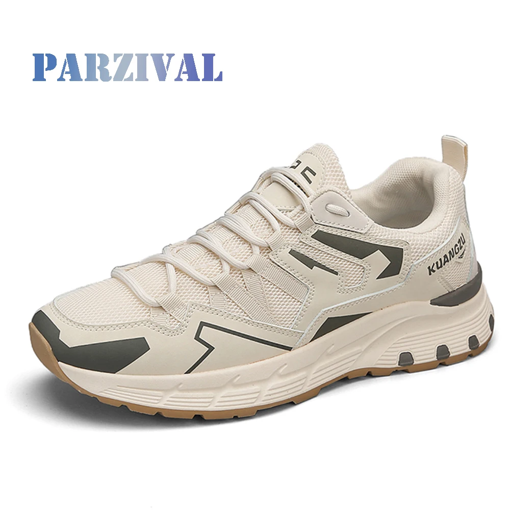 

PARZIVAL Men Running Shoes Breathable Mesh Sports Shoes Four Seasons Brand Sneakers Lightweight Casual Tennis Shoes Dropshipping