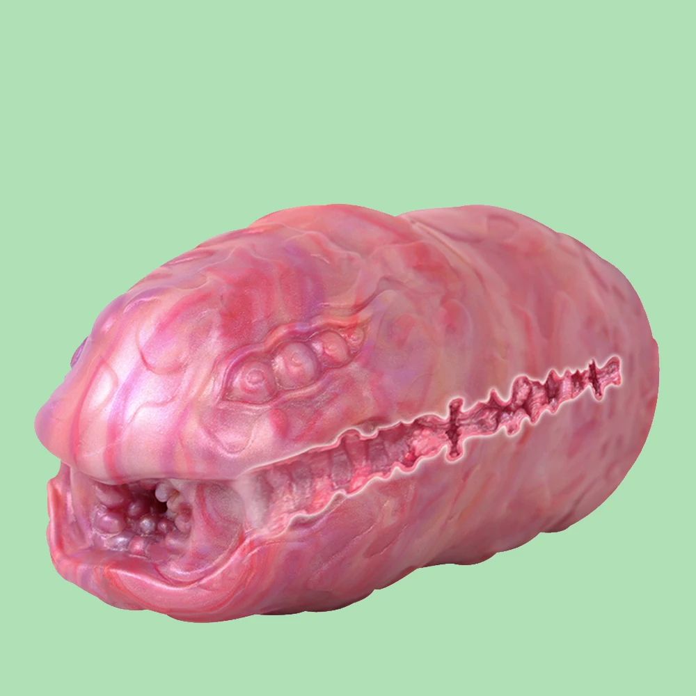 GEEBA Fantasy Male Masturbators Lifelike Snake Mouth Design Onahole Realistic Vagina Silicone Pocket Pussy Stroker Adult Sex Toy