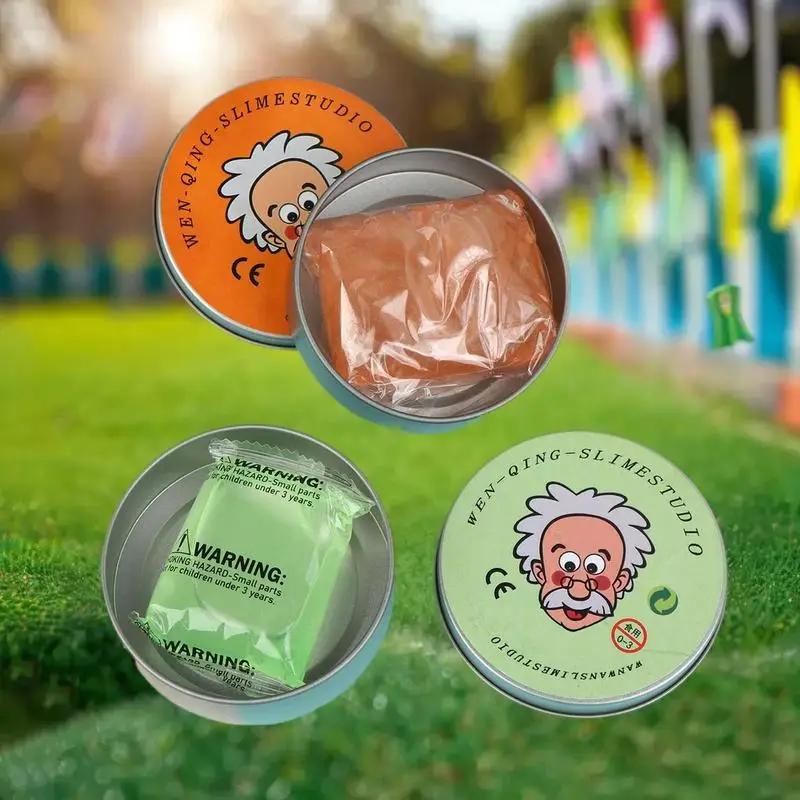 Slime d'argile de verre liquide brillant ; Jouet de décompression, argile cristalline antiadhésive pour enfants et adultes, cadeau.