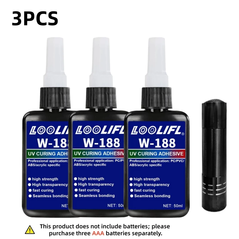 UV-Harz-Set mit Lampe, 50 ml UV-Klebstoff für schnelles Verkleben und Aushärten – professionelle UV-Taschenlampe zum Verkleben von Schmuck, zum Schweißen von Kunststoffen und zur Reparatur von Glas/Acryl – robustes Harz-Set für Bastelarbeiten. – Detail 7