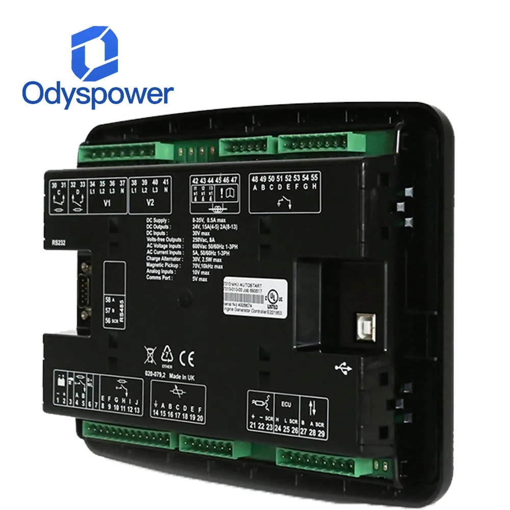 DeepSea DSE7310 MKII Diesel Generator Auto‑Start Control Module, LCD Display Genset Controller Panel Spare Part