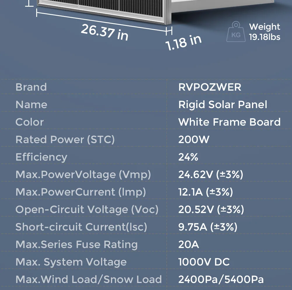 RVPOZWER 800W Rigid Solar Panels 18BB N-Type Mono Cells 24% High Efficiency PV Power for Home RV Charge System Outdoor Off-Grid Camping Wholesale