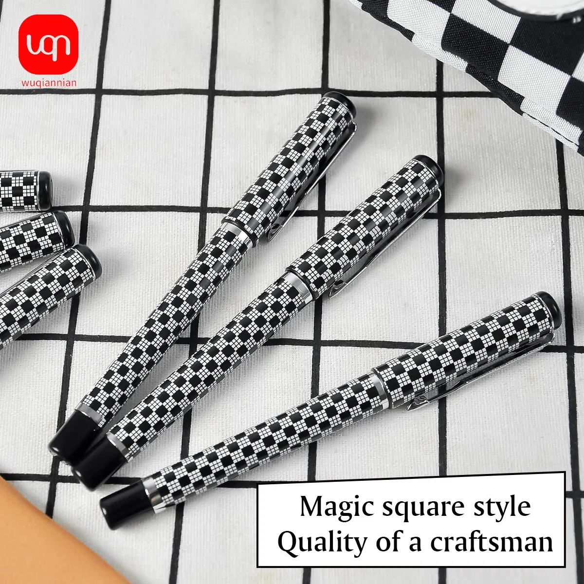 

WQN 3/6/12PCS High-Quality Gel Pens 0.5mm Tip Smooth Writing Black Gel Pen Business Signing Pen School and Office Supplies