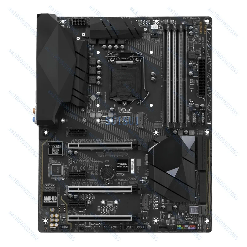 

USED FOR GIGABYTE GA-Z270X-Gaming K5 I7 7700K Z270 64GB 1151PIN Motherboard test OK