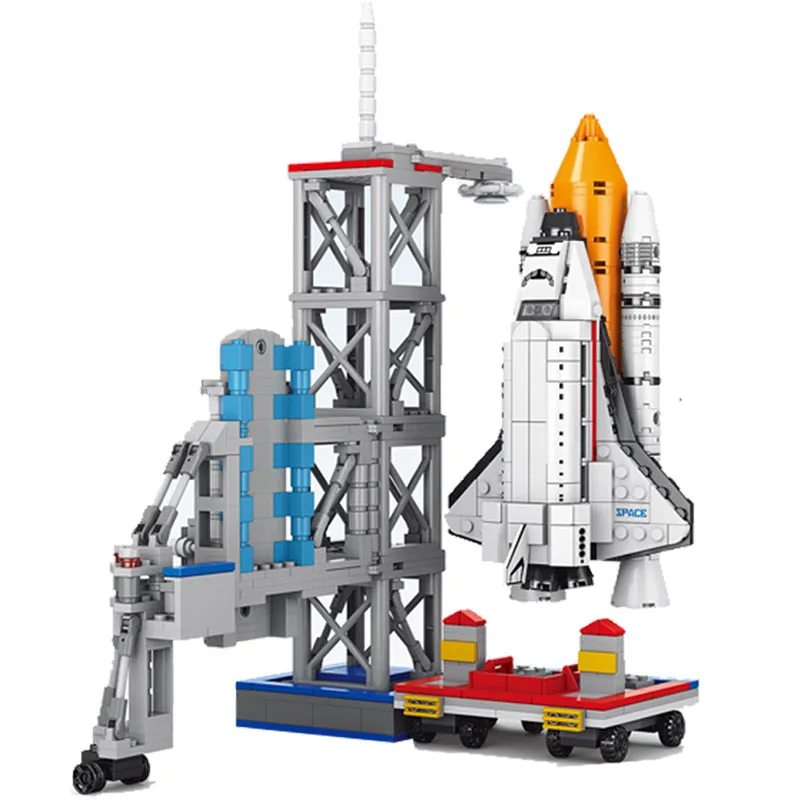 2024 City Aerospace Building Blocks Aviation Spaceship Space Shuttle Astronaut Action Figures Model Bricks Kid Creative Toy Gift