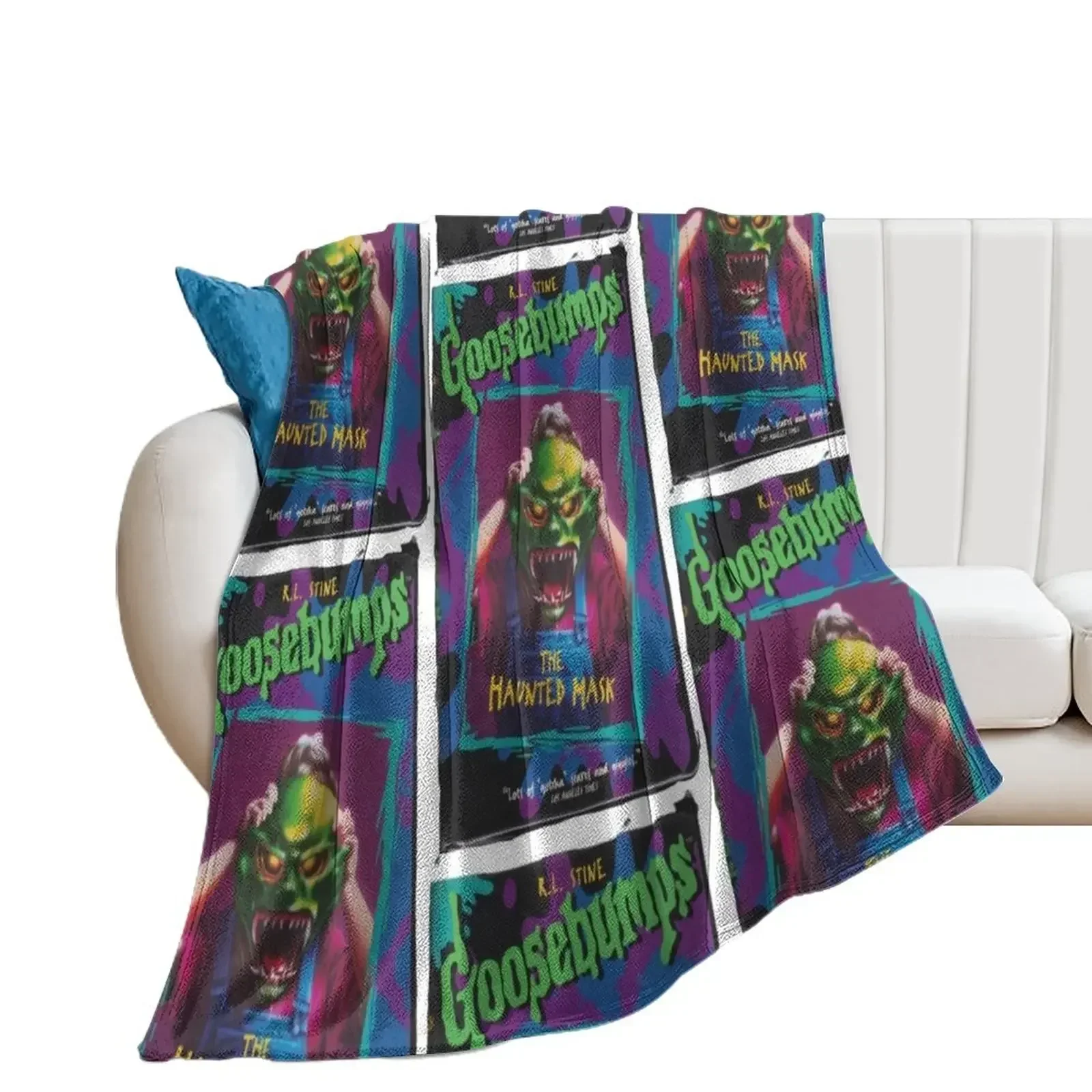 

Goosebumps Throw Blanket funny gift Travel Blankets