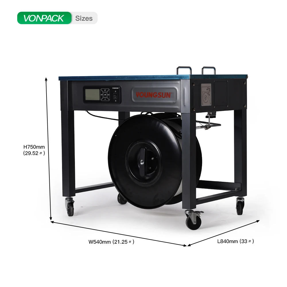 

YS-A2X PP Strap Plastic Carton Box Strapping Machine Semi-Automatic Packaging Machine