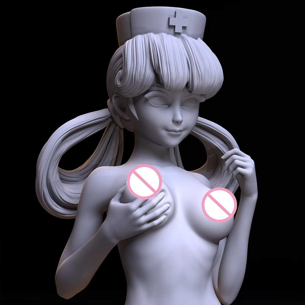 مجموعة نماذج طباعة ثلاثية الأبعاد من الراتنج ، ممرضة لطيفة ، ملاك أبيض ، قناة SML ، تمثال مصغر ، ألعاب غير مصبوغة ،