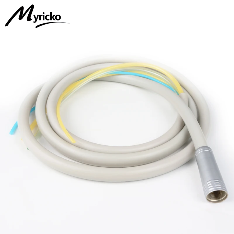 Dental 2/4 Holes Silicone Tubing with Connector Hose Tubing Cable for High Speed Handpiece Dental Chair Dentist Dentistry Tool