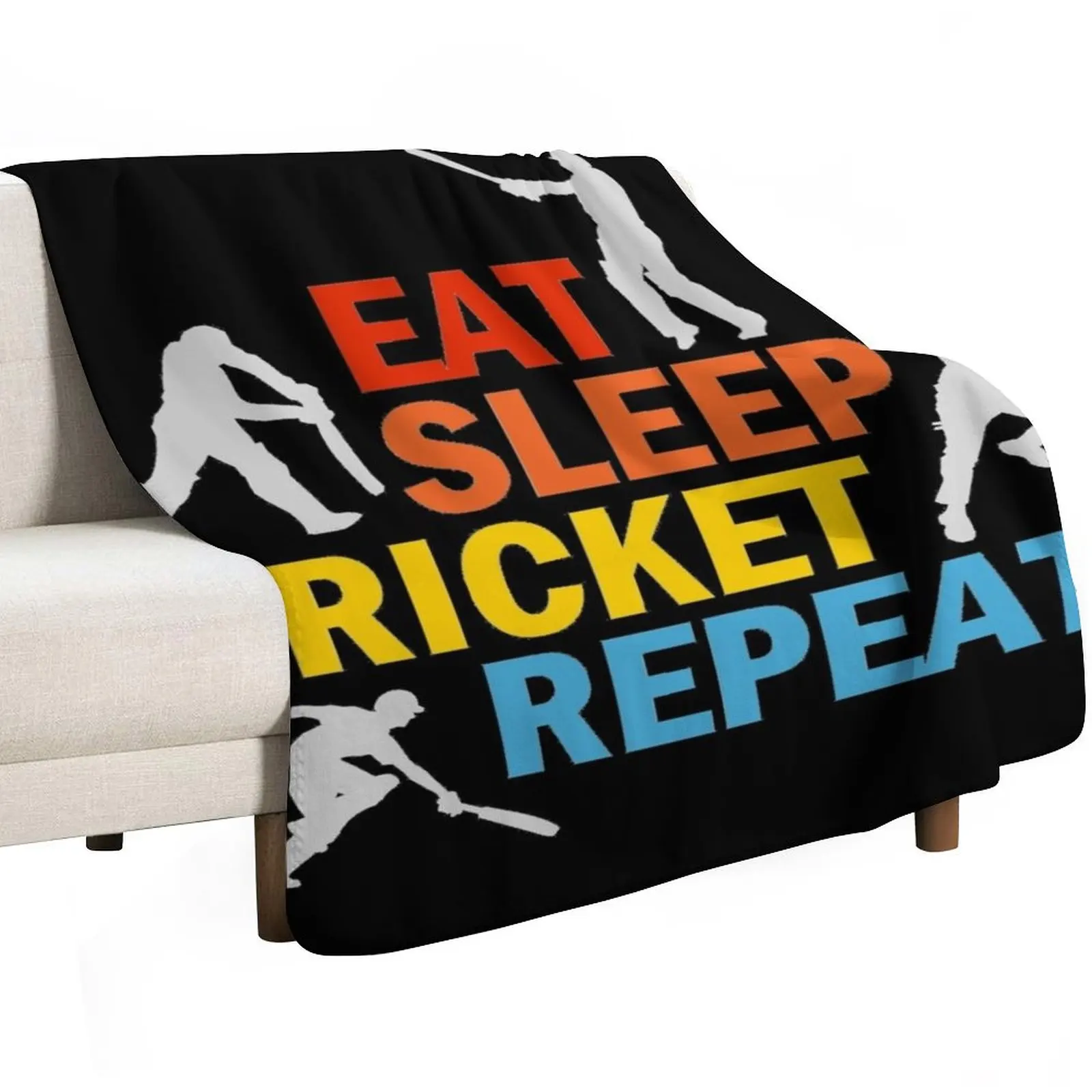 Eat, sleep cricket, repeat Throw Blanket Soft Luxury Thicken Sofa Throw for sofa Quilt Kid'S Blankets