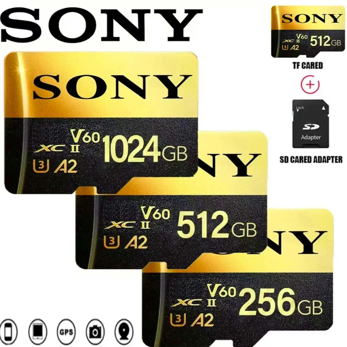 

Ultra SONY 1TB/256GB/128GB/64GB/32GB Micro SDCC Card U3 A2 V30 Certification | Xiaomi Phone/Camera/Tablet Fast Direct Storage 4K