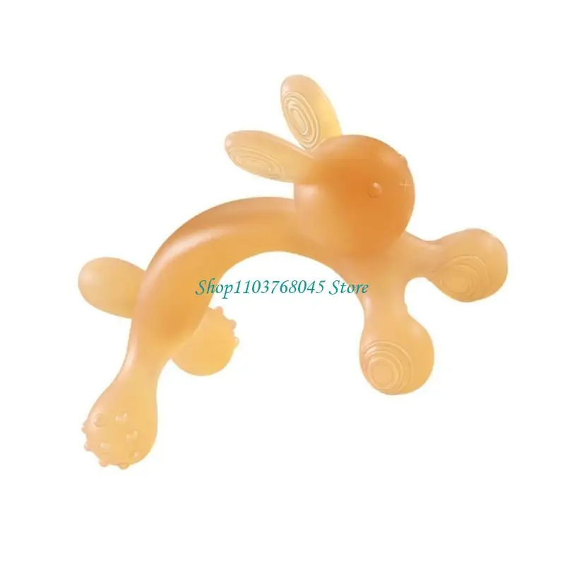 R53F Rabbit Teether Baby Teether Teething PainRelief Toy for Toddlers Newborn
