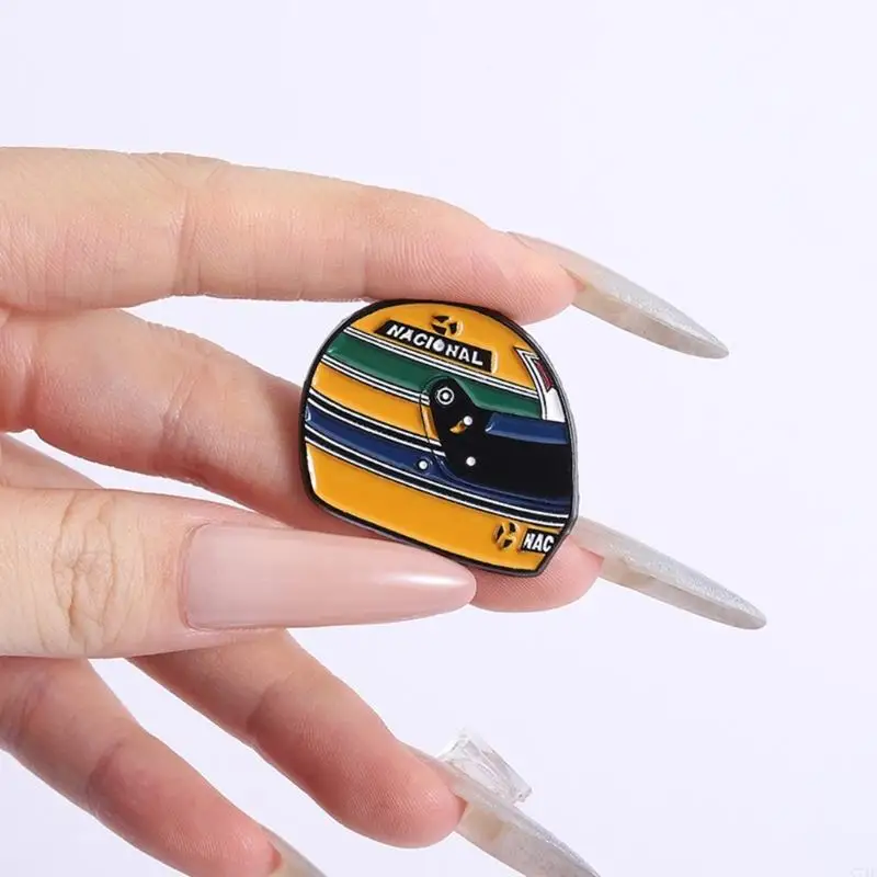  Perfect Gift For Motorsport Lovers Unique Zinc Alloy Racing Driver Brooch For Stylish Accessory And Special Occasions