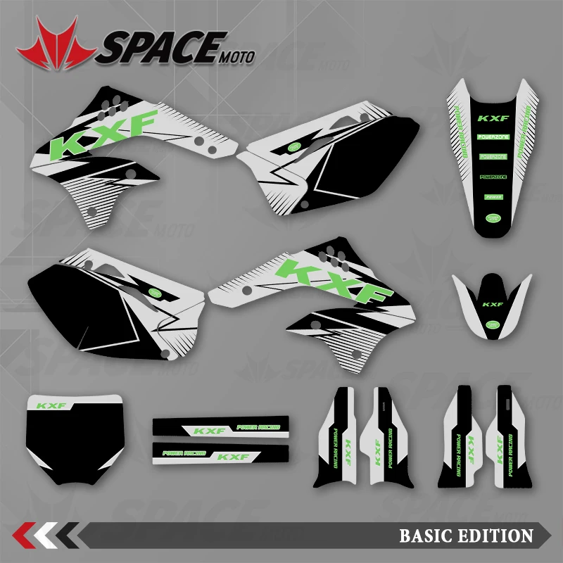 

SPACE MOTO графический фон наклейки наклейки для мотоцикла KAWASAKI 06-07 08 KXF450