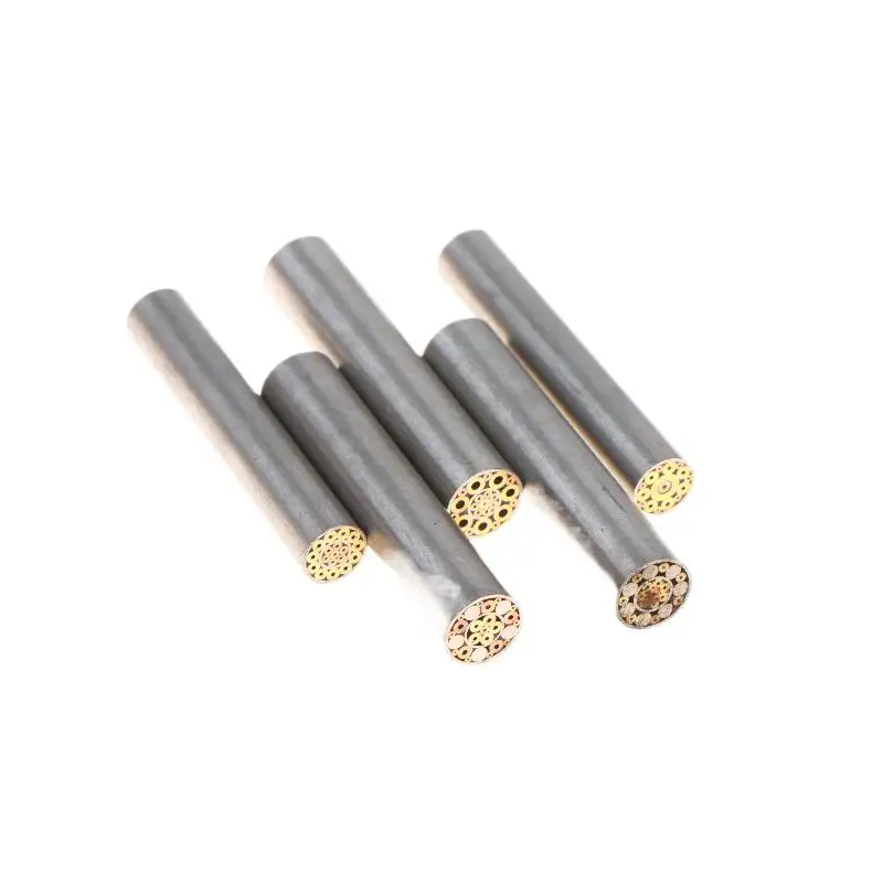 5/6mm Mosaic Pin Rivets for Knife Handle Patch Screw Brass Mosaics Rivets Nail Steel Tube Slingshot Patch Rivet Length 30mm