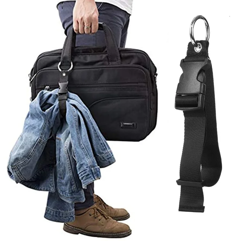 

Add-A-Bag Luggage Strap with Release Buckle Travel Belt Jacket Holder - Durable Portable - Perfect for Suitcase Backpack Trip