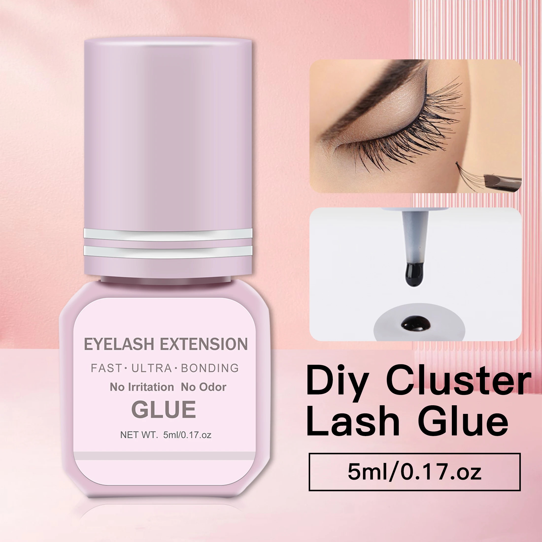 Eyelash Extension Glue For Sensitive Eyes - Eyelash Extension Glue 5ml Fast Dry